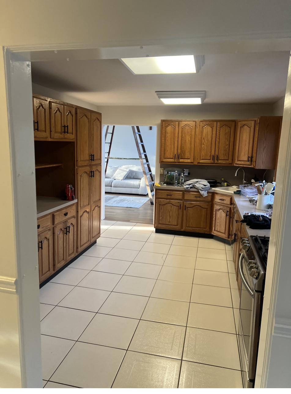 Outdated kitchen before renovation